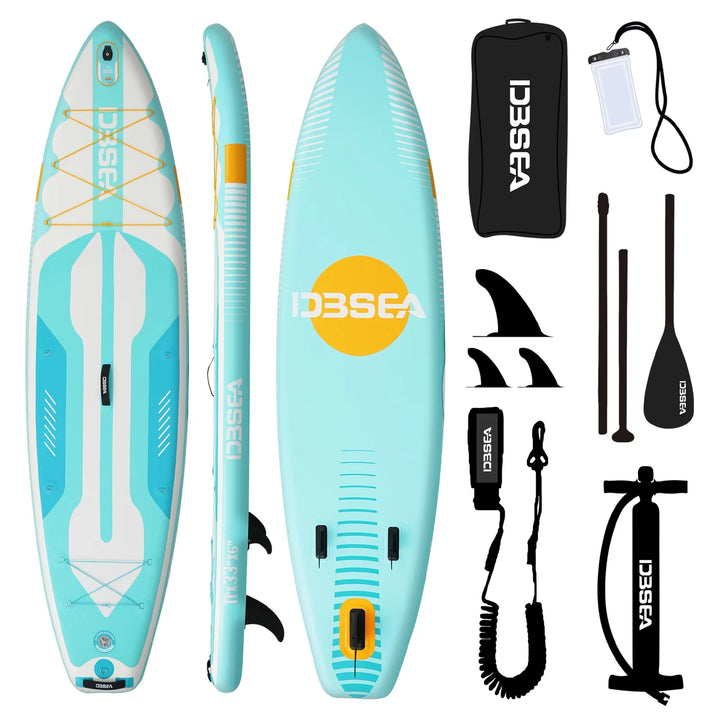 Kit completo de SUP inflable todo en uno, tabla de surf portátil de 11&