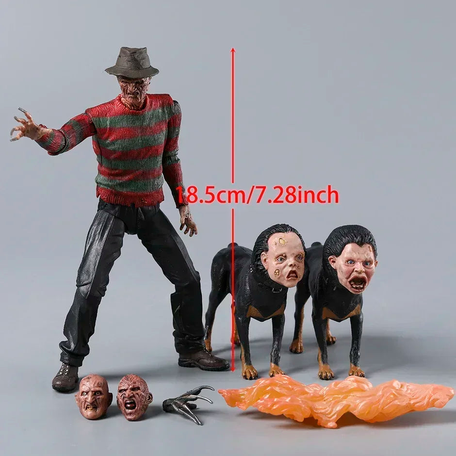 NECA Nightmare Parte 2 Figura de acción de Freddy juguete de modelos coleccionables figura de película de terror de Halloween