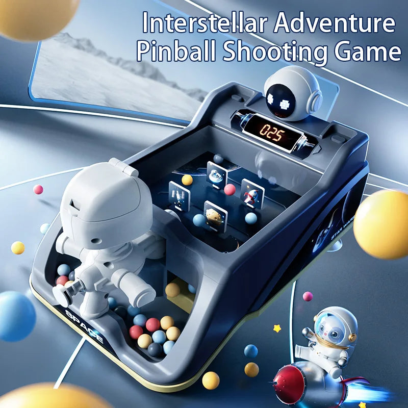 Tablero de puntuación electrónico interactivo educativo para niños, máquina de disparo de Pinball de mesa para interiores, juego de Arcade, juguete para regalo para niños