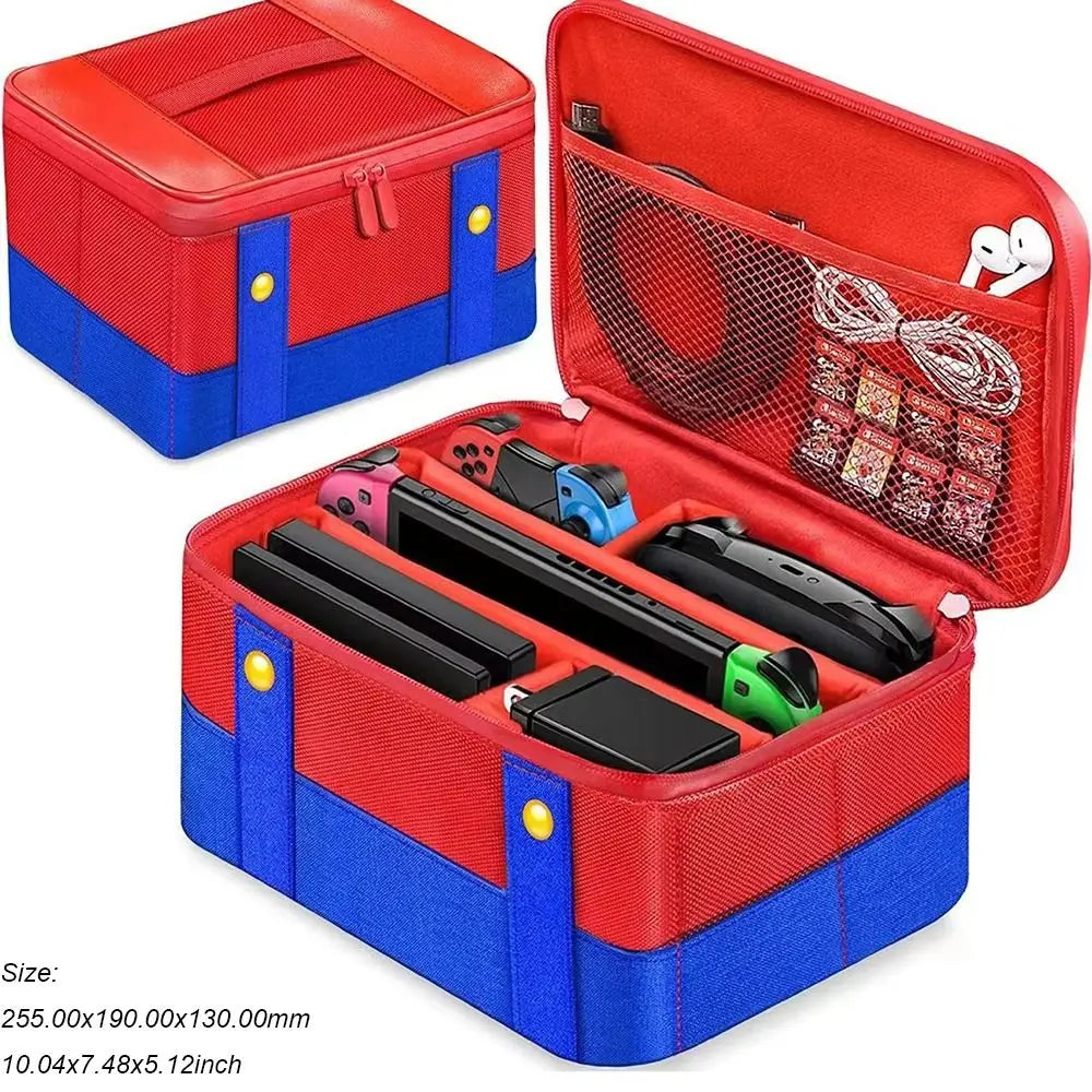 Funda protectora de transporte grande para Nintendo Switch OLED Console Pro controlador bolsa de almacenamiento de viaje funda para accesorios de interruptor