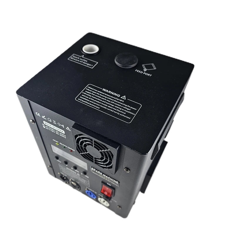 Flightcase 2 uds 600W 700W máquina de chispa fría DMX batería inalámbrica remota fuegos artificiales-ks fuente etapa máquina de chispa