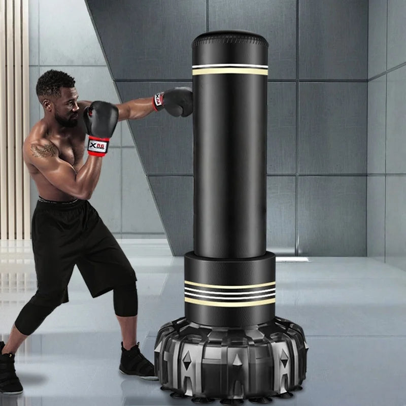 Saco de arena de boxeo de pie, saco de arena plegable para el hogar, columna de boxeo de entrenamiento de taekwondo para niños