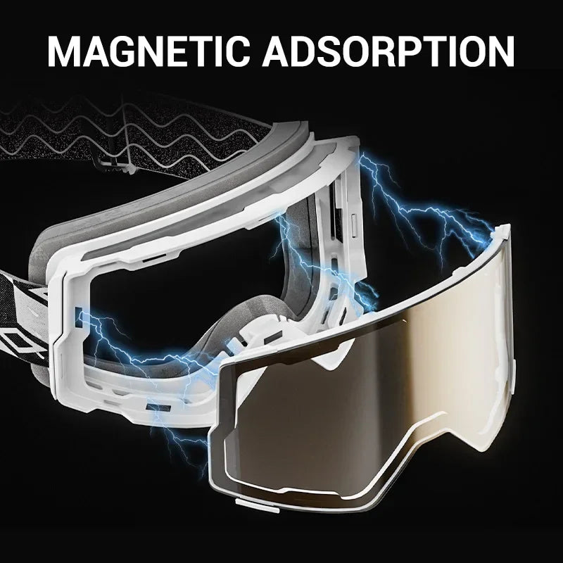 Kapvoe, nuevas gafas de esquí para hombre, máscara antiniebla para Snowboard, gafas de nieve fotocromáticas para mujer, gafas de protección UV400, gafas de invierno para moto de nieve