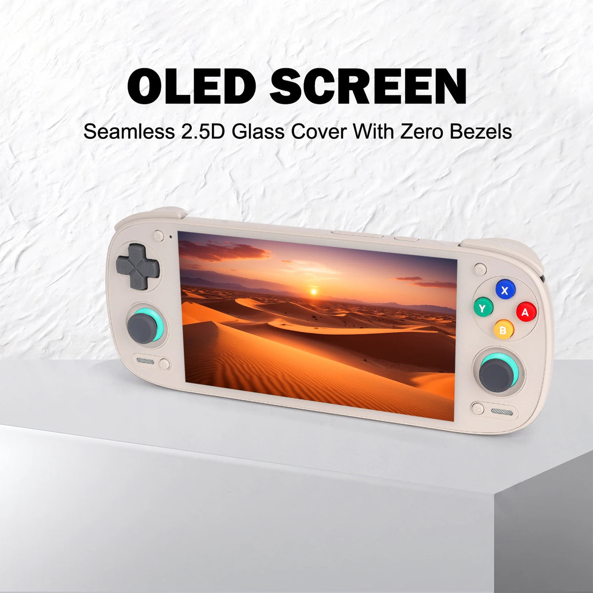 Consola de videojuegos portátil Retroid Pocket 5 RP5 con pantalla AMOLED de 5,5", cristal fluido 2.5D, joystick Hall 3D, botones intercambiables, Android 13, reproductor de juegos retro portátil