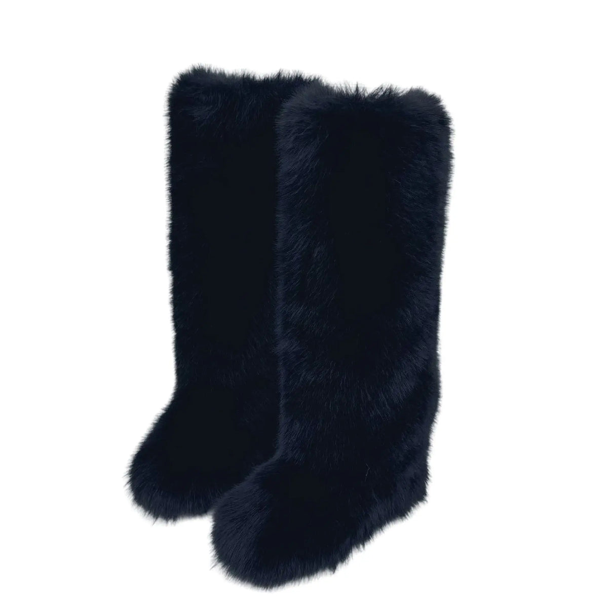 Botas Altas de Piel Sintética Rosa Intenso para Mujer, Cálidas y a la Moda para Invierno, Estilo Urbano