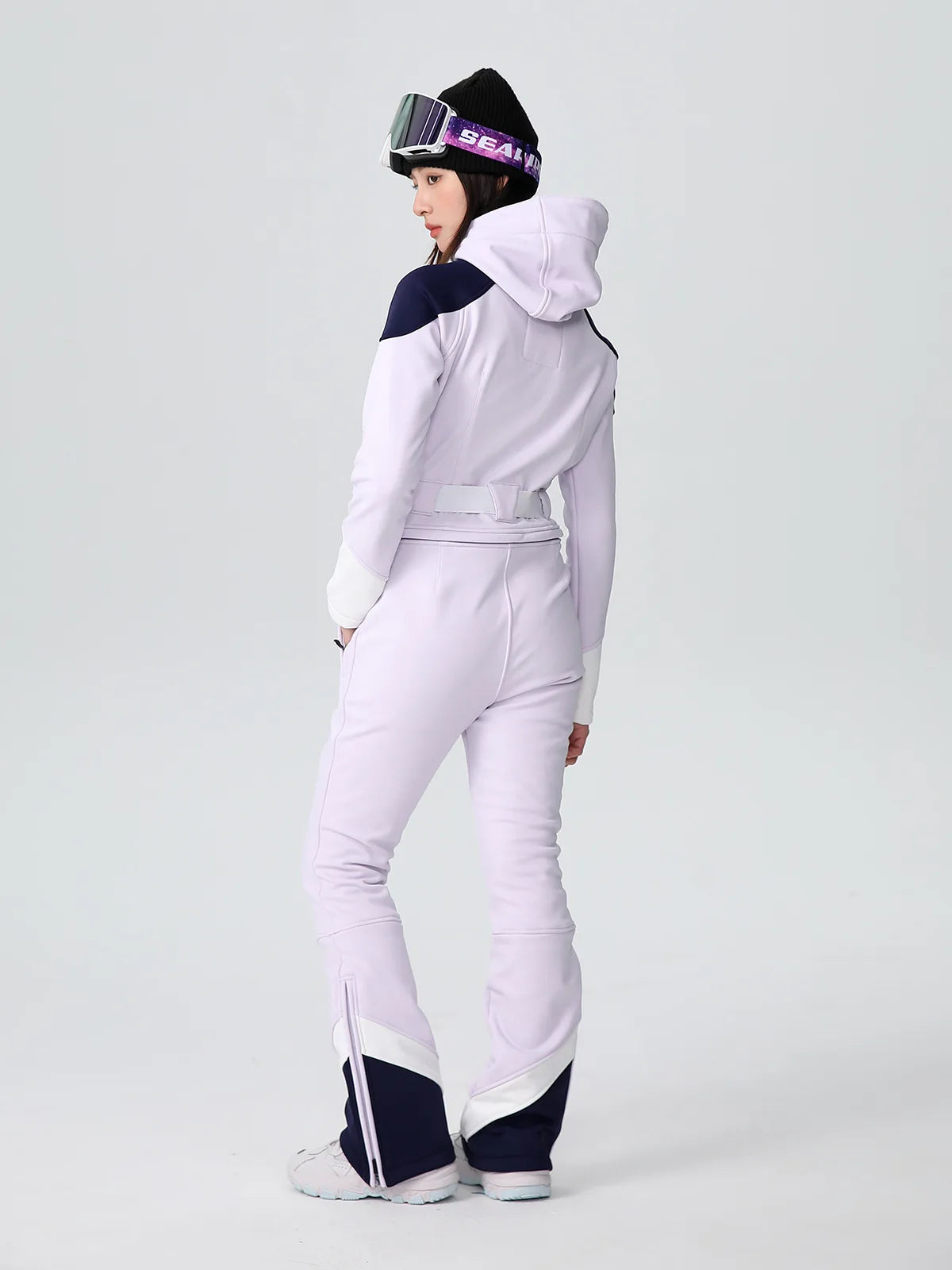 SEARIPE-mono de esquí cálido de alta elasticidad para mujer, traje de Snowboard impermeable y transpirable, conjunto ajustado relleno de plumón para invierno