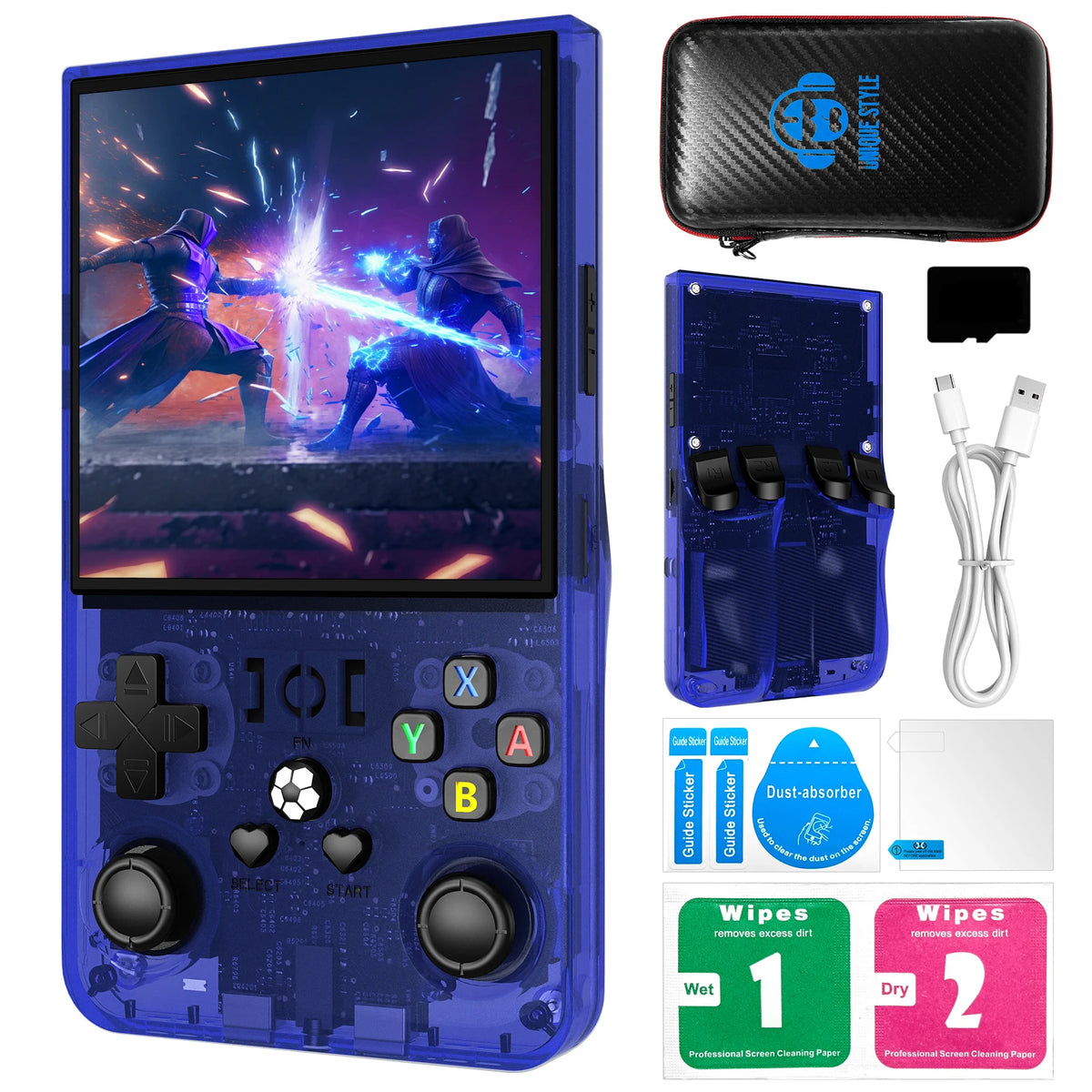 R36MAX Retro Handheld Game Console RK3326 Chip 22000+Games Open Source Linux System 4‘’HD Screen Portable Pocket Game Player