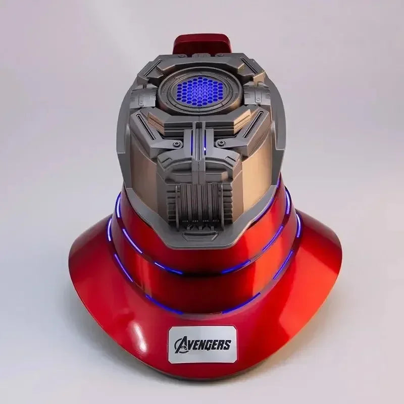 Casco de Iron Man Mk17 Mk5 de los Vengadores, Automático, 1 a 1, Apertura y Cierre Eléctrico, Control Remoto por Voz en Inglés, Juguete de Cosplay, Regalo de Cumpleaños