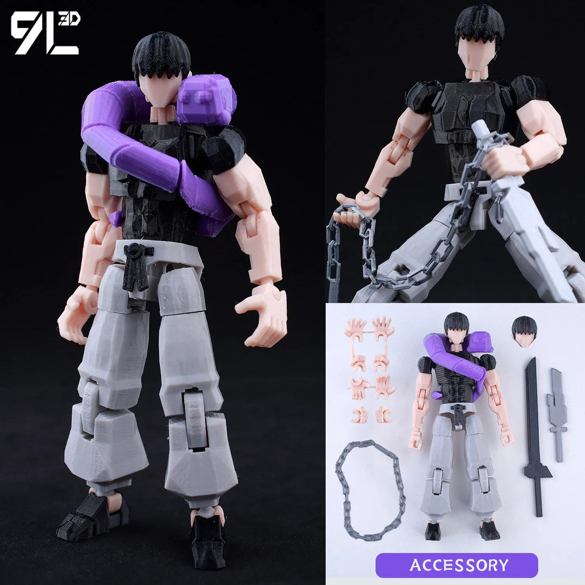 Figuras de Acción Deadpool Venom Lucky13 Dummy13 - Maniquí Multiarticulado T13 Impreso en 3D, Juguetes Coleccionables de Anime