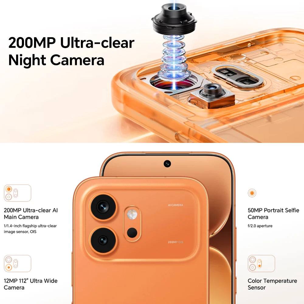 HONOR 600 5G, Versión UE, Smartphone 5G, Cámara nocturna ultra clara de 200MP, OIS, Batería de 6400mAh, IP68 IP69 IP69K, Pantalla ultra brillante de 8000 nits, Doble tarjeta
