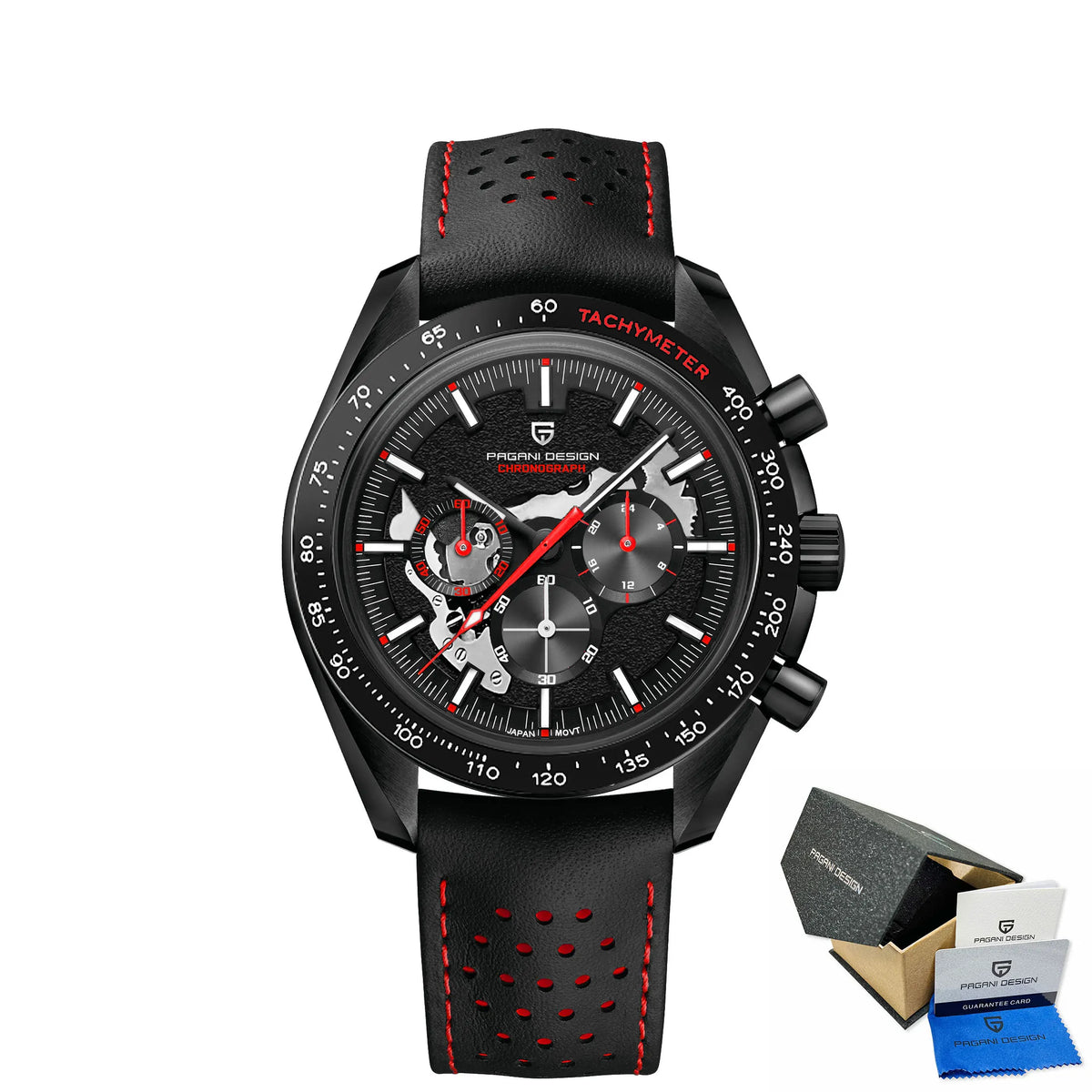 Relojes PAGANI DESIGN Moon 2026, nuevo reloj de cuarzo de lujo para hombre, cronógrafo con fecha automática, cristal de zafiro AR, reloj de pulsera resistente al agua 100M