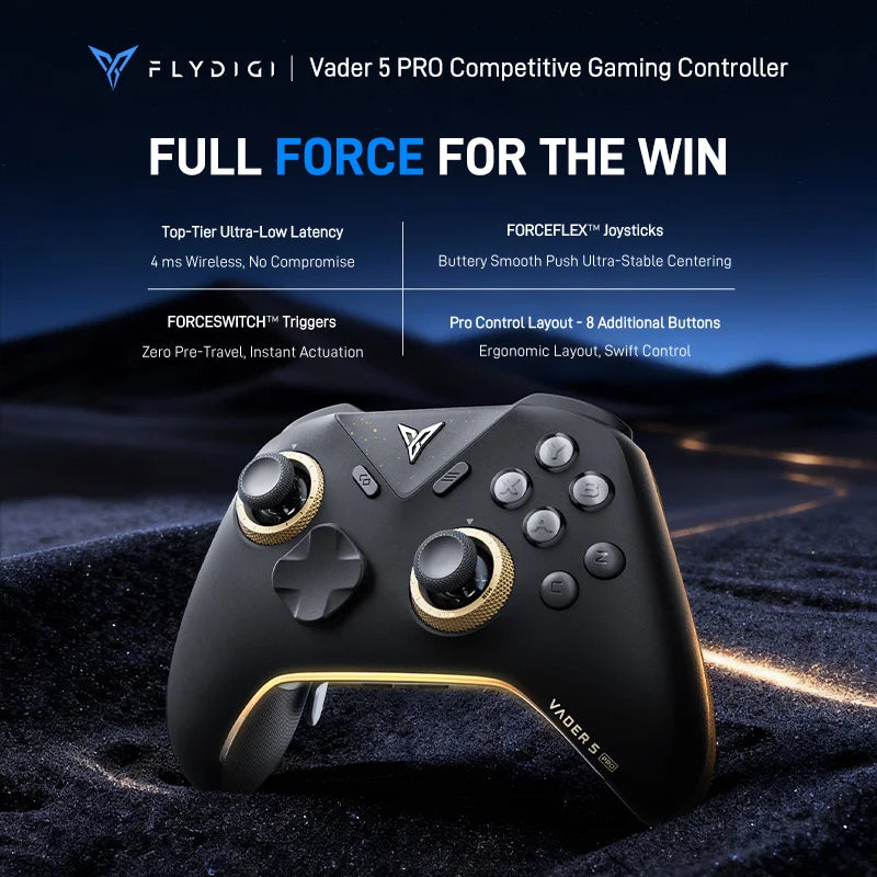 Control Inalámbrico Bluetooth Flydigi Vader 5 Pro V2 Versión Global, Multiplataforma para PC, NS2, Móvil y Steam, Disponible en Stock
