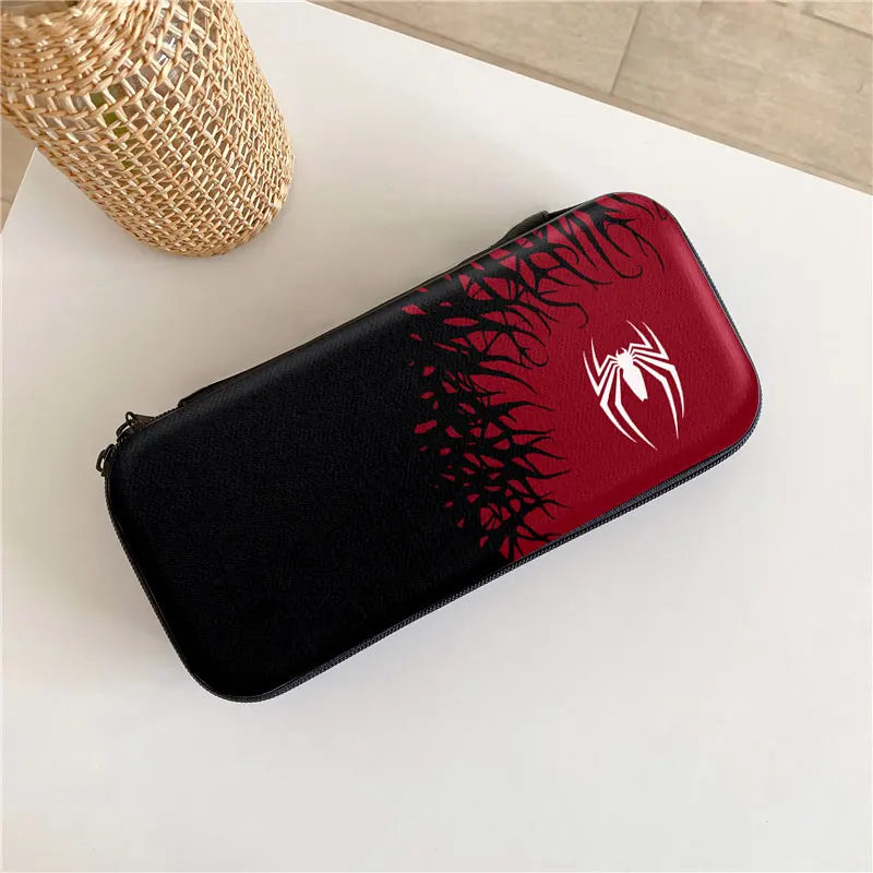 Bolsa de almacenamiento con temática de araña para Nintendo Switch, bolsa para consola Oled, funda protectora de viaje para transporte, accesorios de cubierta de caja NS JoyCon