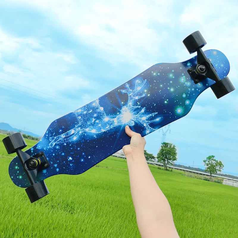 Patineta de Calle Profesional para Danza, Longboard, Tabla de Cruising, Apta para Hombres, Mujeres, Niños y Nuevos Conductores