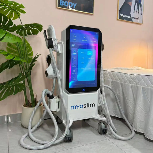 Máquina Profesional de Estimulación Muscular Myoslim EMS Neo Body Sculpt EMS Zero Ultra Pro 6500W con 4 Manijas RF Hi-EMT para Adelgazar