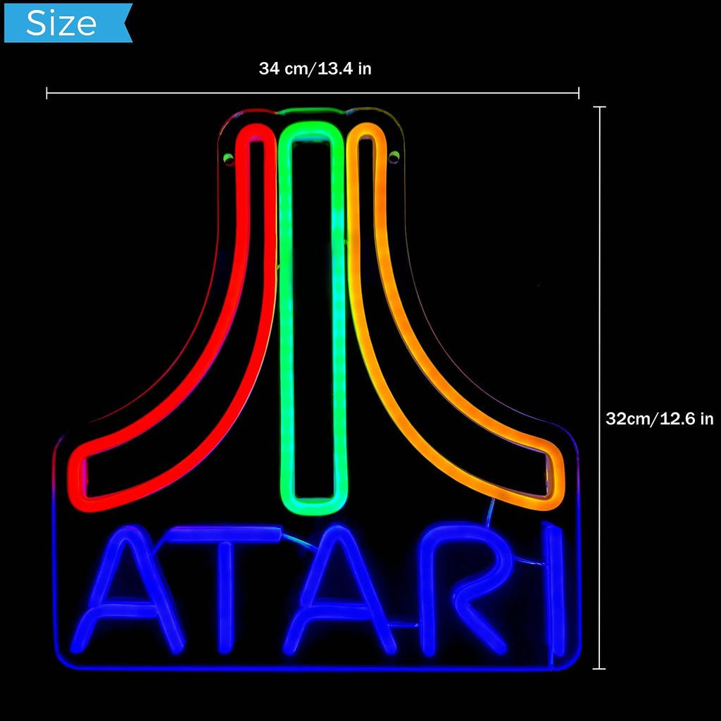 Letrero LED de juego, luz de neón, decoración para sala de juegos, logotipo de consola de juegos, letrero de neón USB, cueva de hombre, bar, regalo para gamer