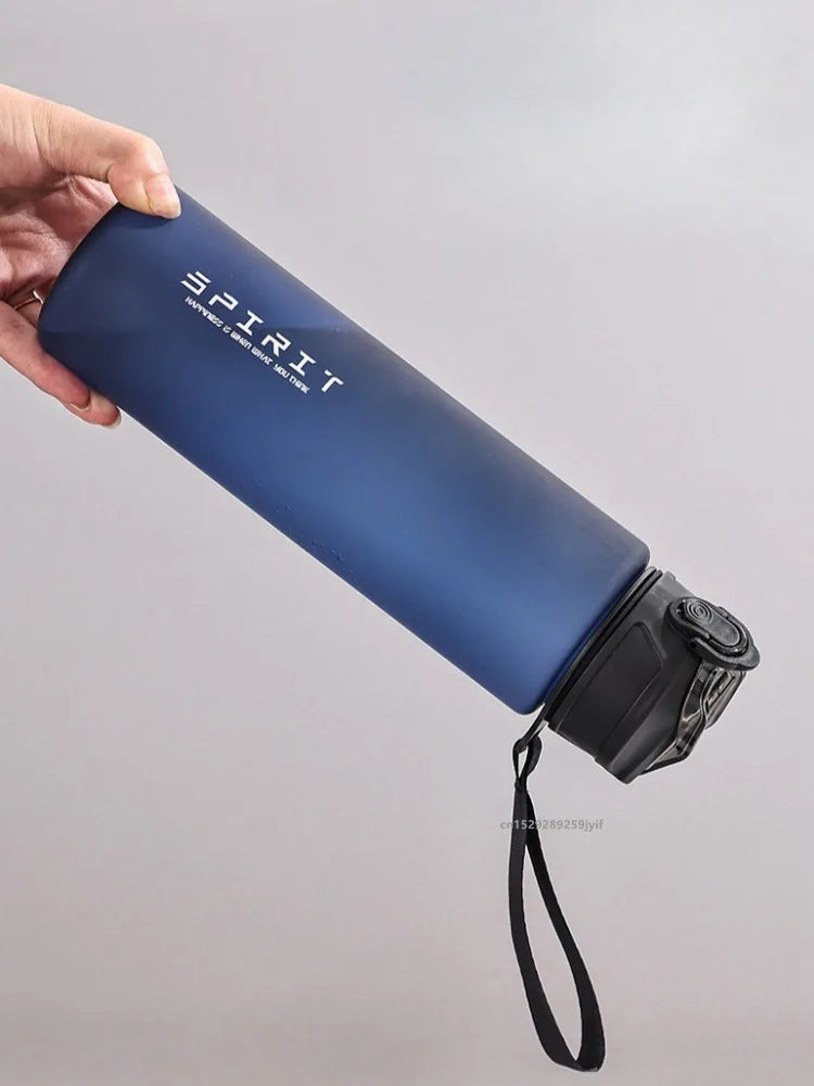 Botella de agua de 750ml con marcador de tiempo de paja, jarra de agua de plástico motivacional a prueba de fugas de gran capacidad para gimnasio, viajes, deportes al aire libre