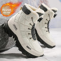 2025 Botas de nieve cómodas y gruesas con forro polar para hombre, zapatos cálidos y versátiles para exteriores, nuevo estilo de invierno, a la moda