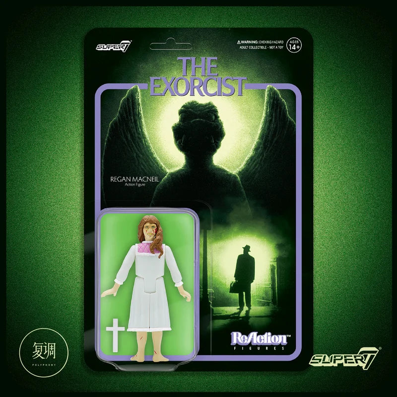 En Stock Super7 el exorcista reacción Regan figura de reacción película colección de juguetes de terror muñeca de regalo Halloween cumpleaños