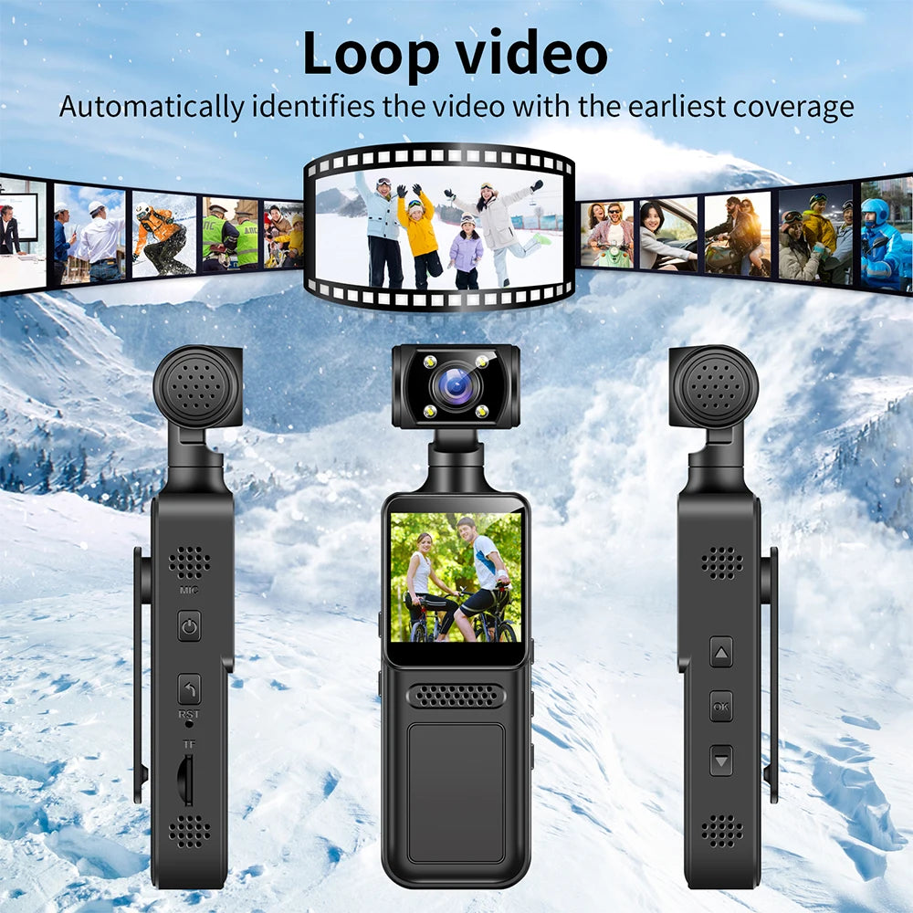 Nuevo 4K con Wifi Hotspot Mini cámara grabadora de vídeo Digital portátil cámara corporal visión nocturna DVR videocámara en miniatura 2025