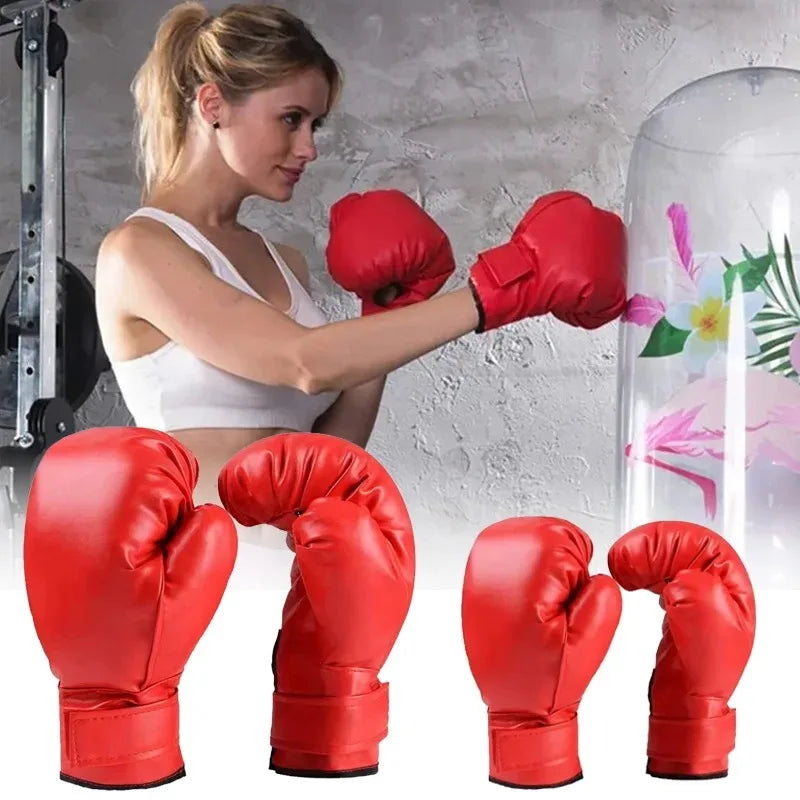 Guantes de boxeo MMA profesionales, guantes extendidos de cuero PU resistentes al desgaste, guantes de entrenamiento Kickboxing MMA para entrenamiento físico