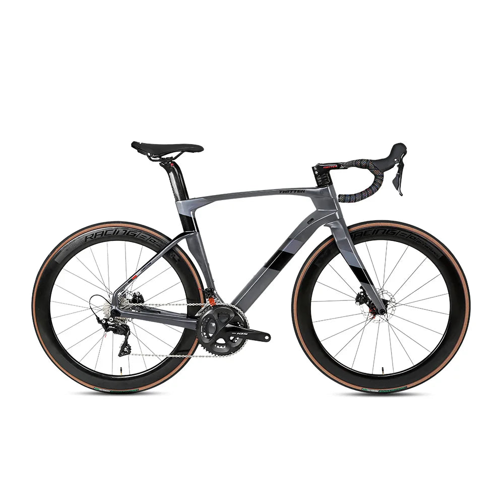 TWITTER CYCLONEpro SHIMRN UT R8020-22S Internal Cable Routing Competition T800 Carbon Fiber Bike Pure oil disc brakes bicicleta