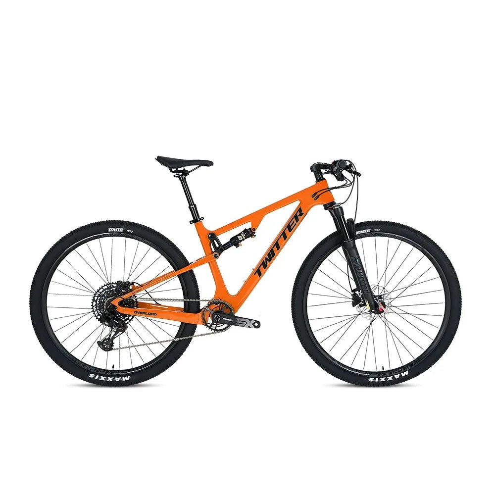 Bicicleta de montaña de fibra de carbono 2026 TWITTER OVERLORD, Electronic Variable Di2 XTR M9250 de 12 velocidades, suspensión trasera T900, frenos de disco hidráulicos AM