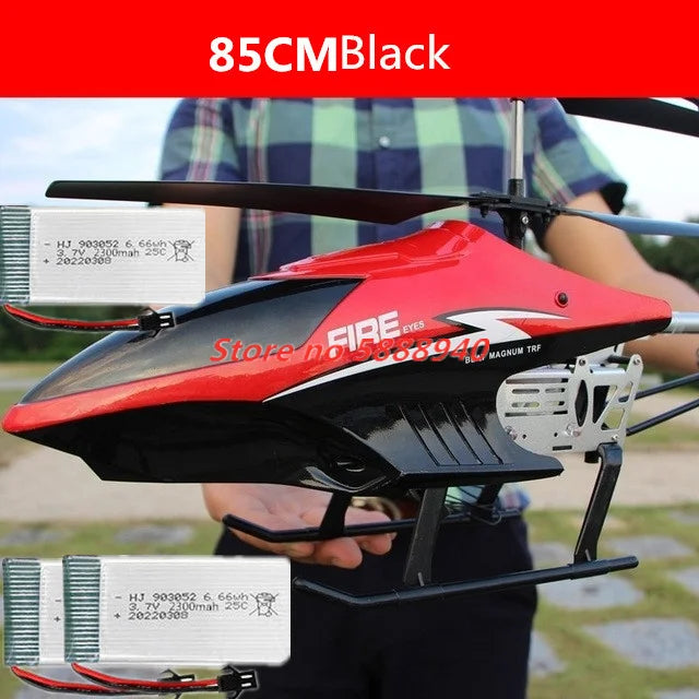 Helicóptero RC de Aleación Actualizado, 2.4G, 150M, 85CM, Gran Tamaño, Resistente a Caídas, con Luces LED, Control Remoto, Regalos