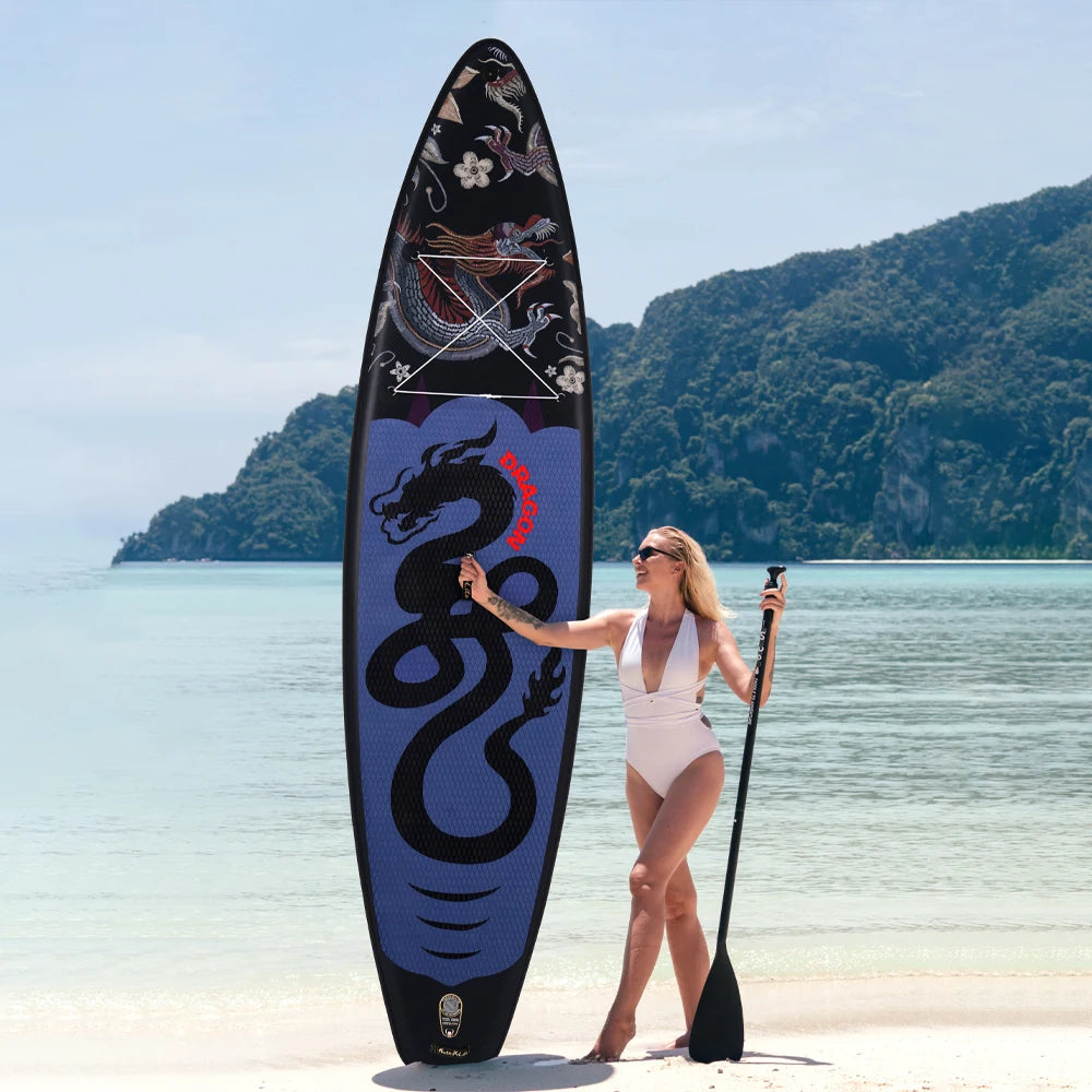 Tabla de Paddle Inflable Ultraligera Funwater, 350*84*15cm, Yoga Acuático para Adultos, Pesca, Surf de Viaje, Tabla de Paddle Antideslizante, Deportes Acuáticos - Paddleboard-FR17U