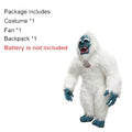 Disfraz Inflable de Monstruo de Nieve SAYGO, Mascota para Desfiles, Disfraz de Personaje para Adultos, Cosplay, Cumpleaños, Halloween, Fiesta, Traje de Peluche