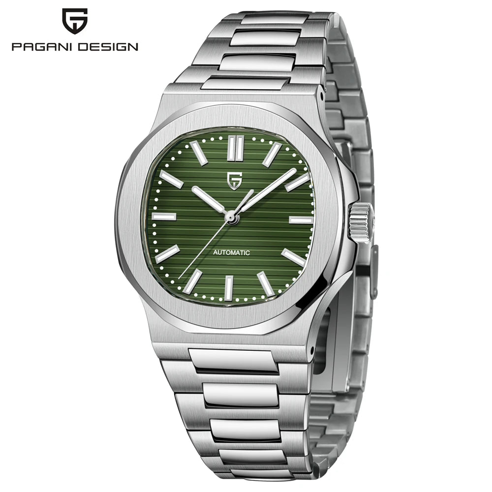 PAGANI DESIGN Men's Watches 2026 New Luxury Rose Gold Automatic Watch Men Sapphire crystal Waterproof Mechanical Wrist Watch Men