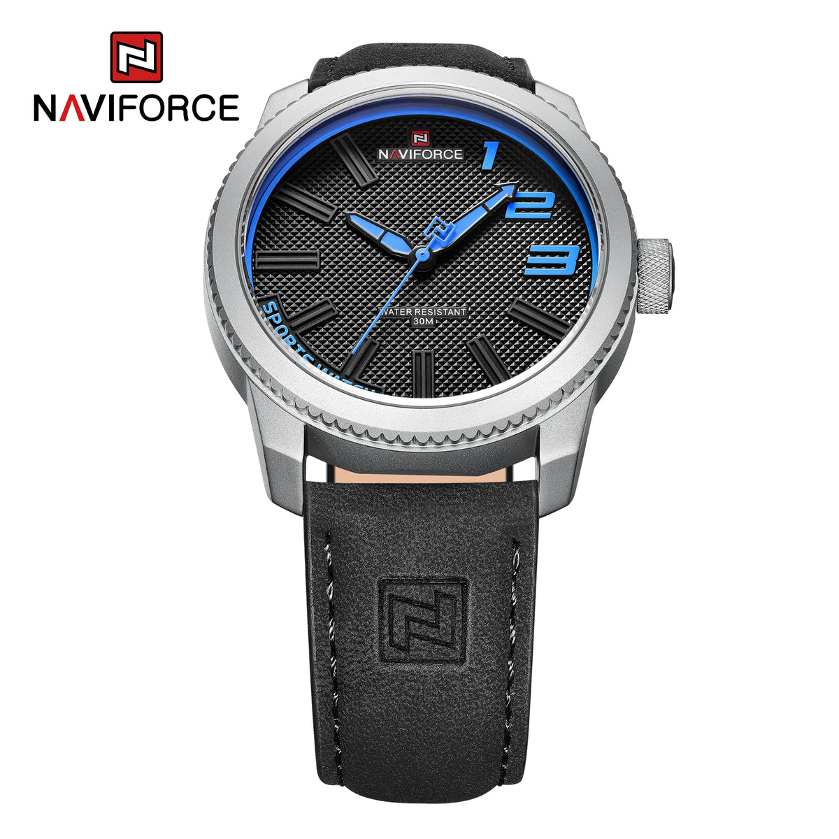 Relojes de pulsera de cuarzo simples para hombre NAVIFORCE con correa de piel, resistentes al agua, diseño deportivo y de negocios, Relogio Masculino
