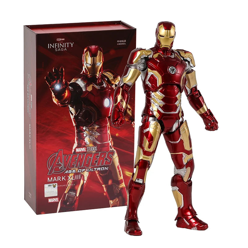 ZD Toys Iron Man 3 MK 22 24 35 41 47 figura de acción de PVC juguete de modelos coleccionables