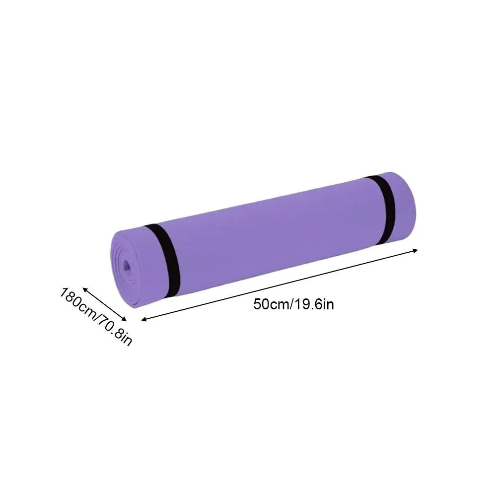 Esterilla de yoga extra gruesa, antideslizante, con acolchado de espuma EVA, ideal para pilates, gimnasia, ejercicios físicos y uso en el gimnasio o en casa. Ligera y perfecta para entrenamientos.