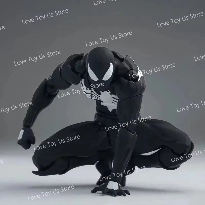 Figuras de araña originales, juguetes de desorden, traje negro, vecino, Symbiote, araña escarlata, Kaine Parker, figuras de acción de araña negra y roja, Juguetes