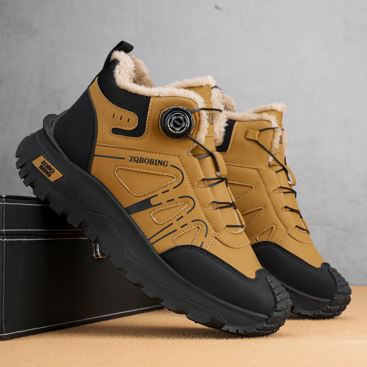Botas de Invierno para Hombre, Forradas de Felpa, Cálidas, de Media Caña, Tallas 35-48, Estilo Coreano, Versátiles, con Forro de Algodón Grueso y Cómodo, Botas de Nieve Modernas para Exteriores