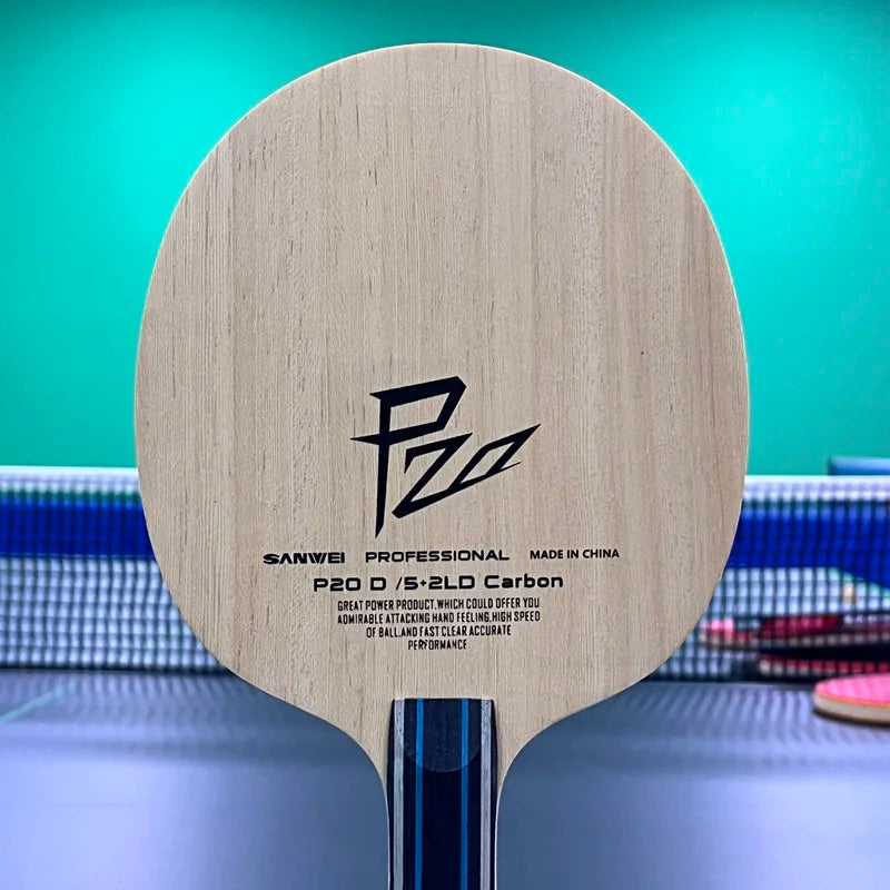 Nueva Pala de Tenis de Mesa SANWEI P20 D Carbon 2026, Raqueta P20D para Loop y Ofensiva, Pala de Ping Pong
