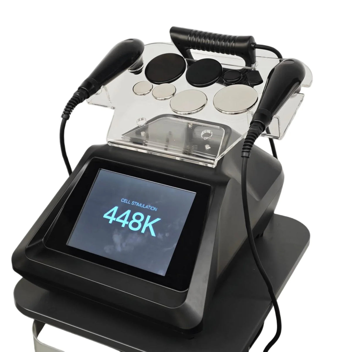 Dispositivo de Terapia Térmica Tecar, Máquina de Fisioterapia con Radiofrecuencia, Equipo de Terapia de Calor, Alivio del Dolor, Belleza, Adelgazamiento, Masaje Corporal Profesional 448K