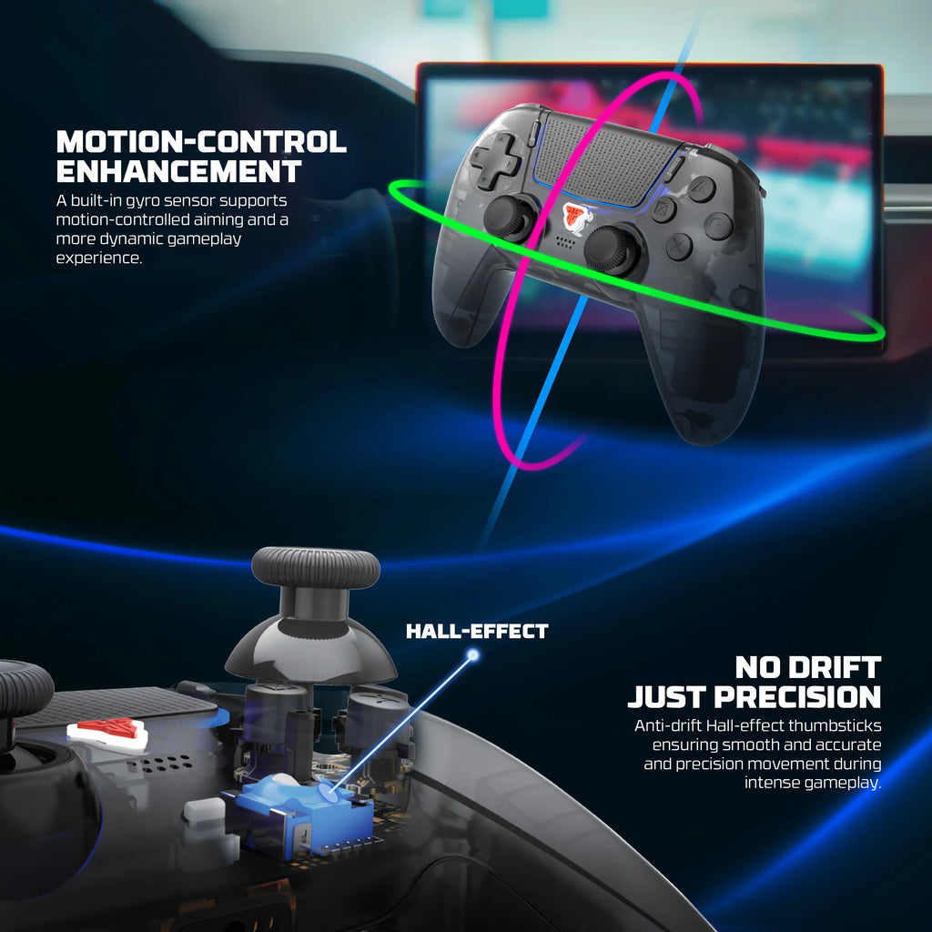 Mando inalámbrico FANTECH NOVA IID WGP16D BT 5.3 con joystick y efecto Hall, vibración y compatibilidad con PS5, PC, iOS y Android
