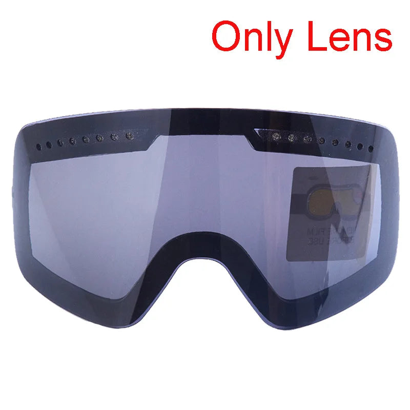 Gafas magnéticas de esquí y Snowboard para hombres y mujeres, protección UV 100% con lentes desmontables, gafas antivaho, máscara de esquí grande