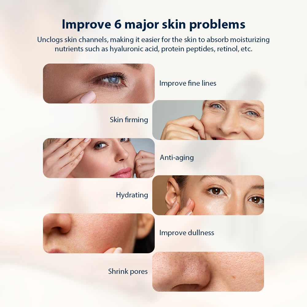 Máquina Facial Portátil de Burbujas de Oxígeno, Pluma de Burbujas de CO2, Dispositivo de Belleza para Limpieza Facial con Agua, Masajeador con Cápsulas de CO2