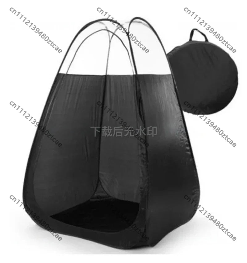 Cabina Portátil Plegable para Bronceado con Spray, Tienda de Campaña Impermeable para Ducha Exterior, Refugio para Bronceado sin Sol, Vestidor para Camping