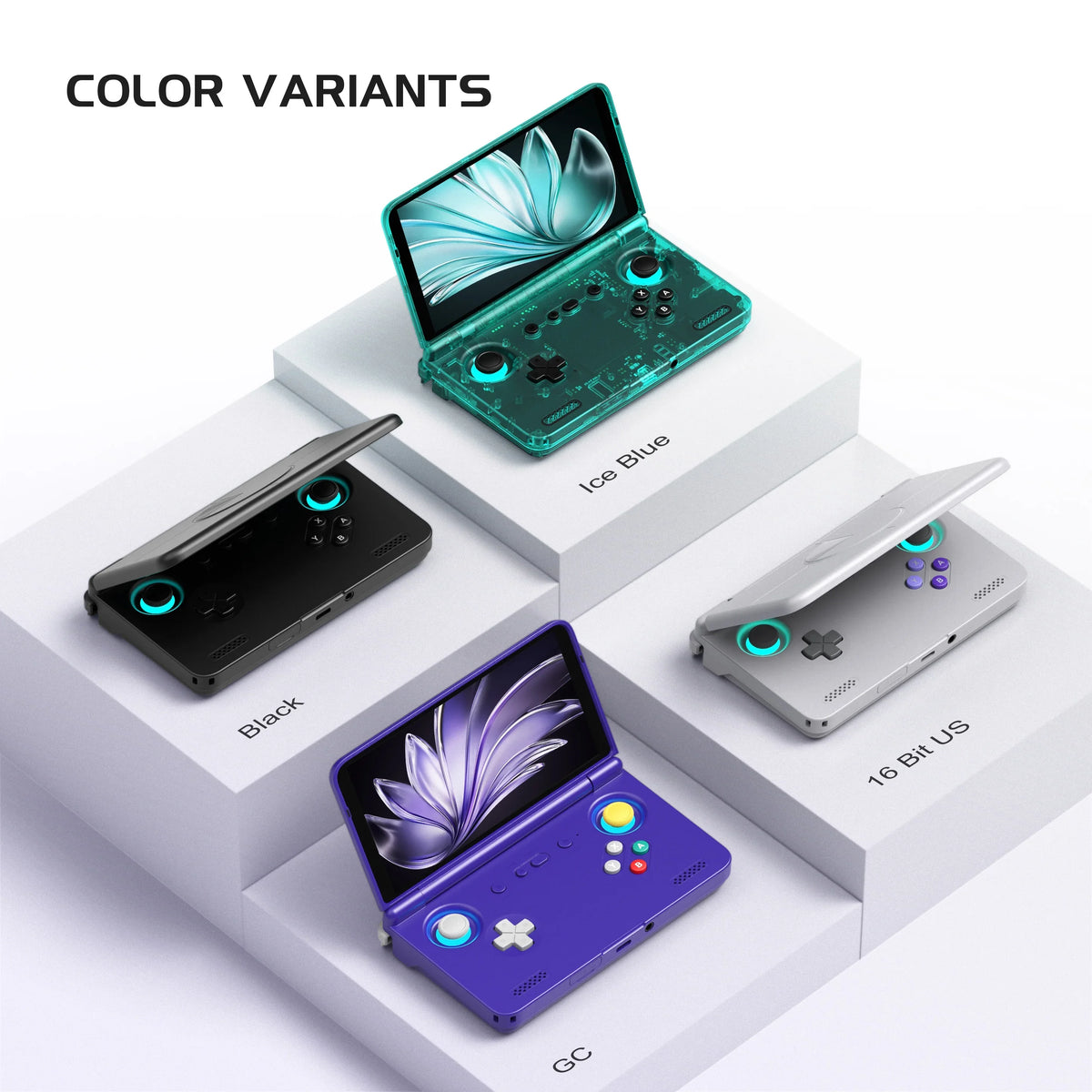 Consola de juegos portátil Retroid Pocket Flip2, pantalla AMOLED de 5.5'', salida de video, procesador Snapdragon MTK, ventilador de refrigeración, carga rápida