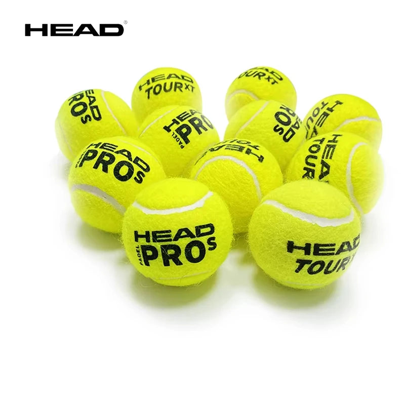 Pelota de tenis HEAD, pelotas de entrenamiento de goma y lana, pelotas de partido de alta elasticidad, tenis duraderos (modelo aleatorio), 3/6/9 Uds.