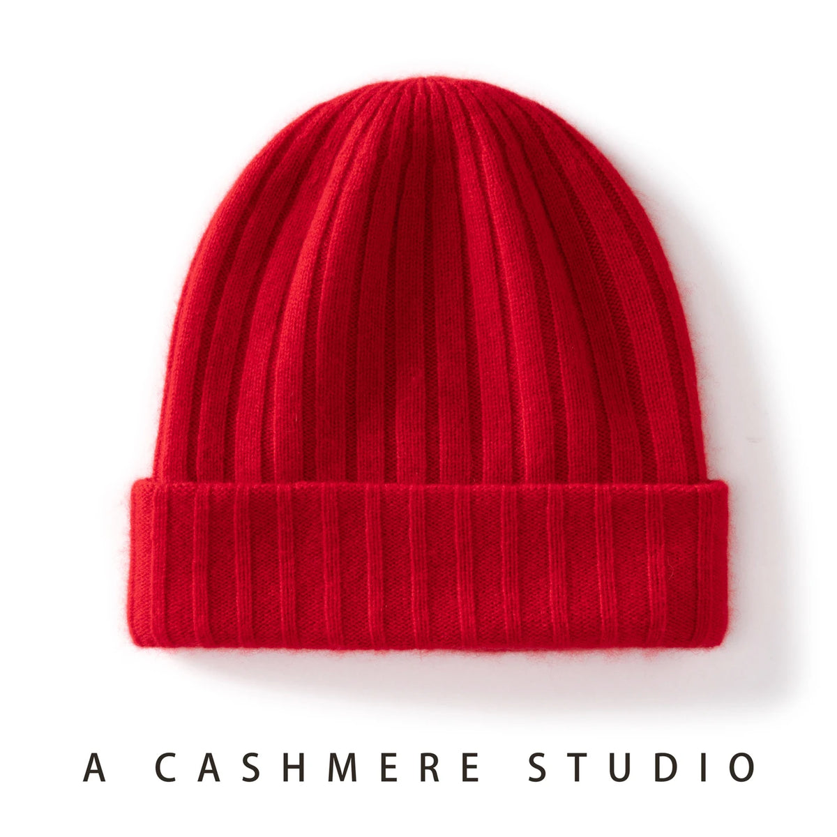 Gorro de Cachemira de calidad 100% para mujer/hombre, gorros cálidos gruesos de dos capas para invierno, gorro de esquí para exteriores, gorro de punto sin costuras para Unisex
