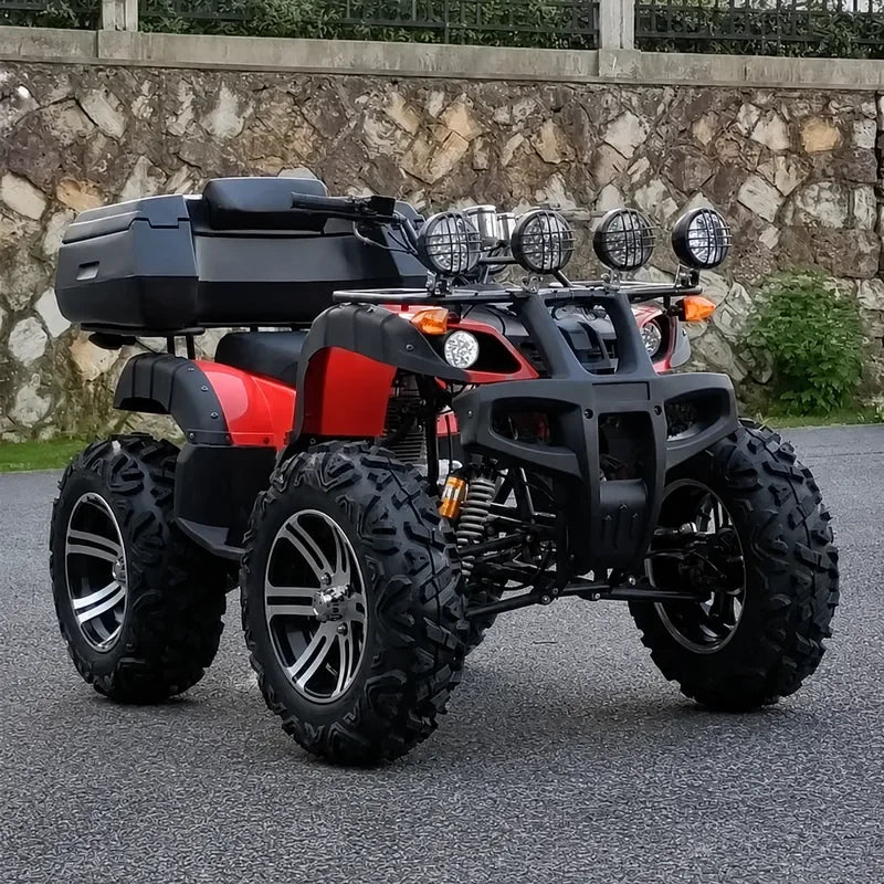 Vehículo Todoterreno ATV Big Bull, Motocicleta de Montaña 4x4 con Tracción en las Cuatro Ruedas, Vehículo Utilitario Automático para Adultos