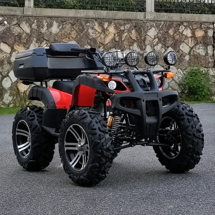 Vehículo Todoterreno ATV Big Bull, Motocicleta de Montaña 4x4 con Tracción en las Cuatro Ruedas, Vehículo Utilitario Automático para Adultos