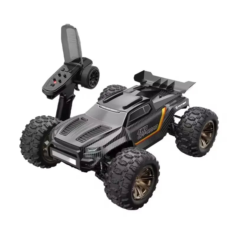 Coche RC todoterreno 4WD gris y negro 1:12 con control remoto incluido