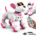Juguete de perro robot interactivo con control remoto, mascota programable con respuesta táctil, seguimiento inteligente, música de baile, 17 modos, juguete STEM para niños