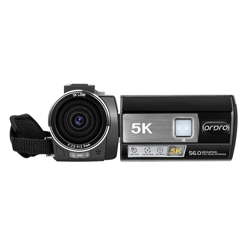Videocámara Digital Inalámbrica WIFI 5K con Zoom Digital 18X, Pantalla Táctil IPS de 3 Pulgadas, Visión Nocturna IR para Vlogging AE20